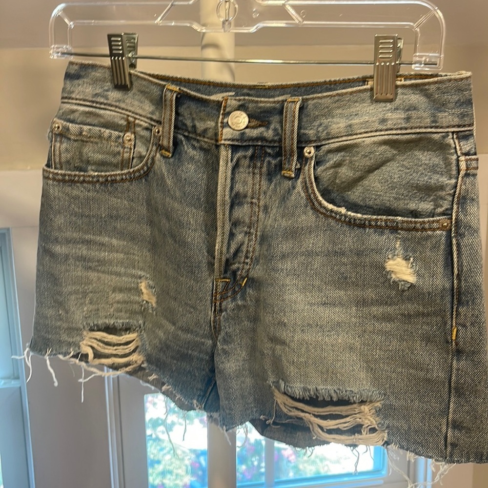 we the free jean shorts, size 25 regular / mid rise